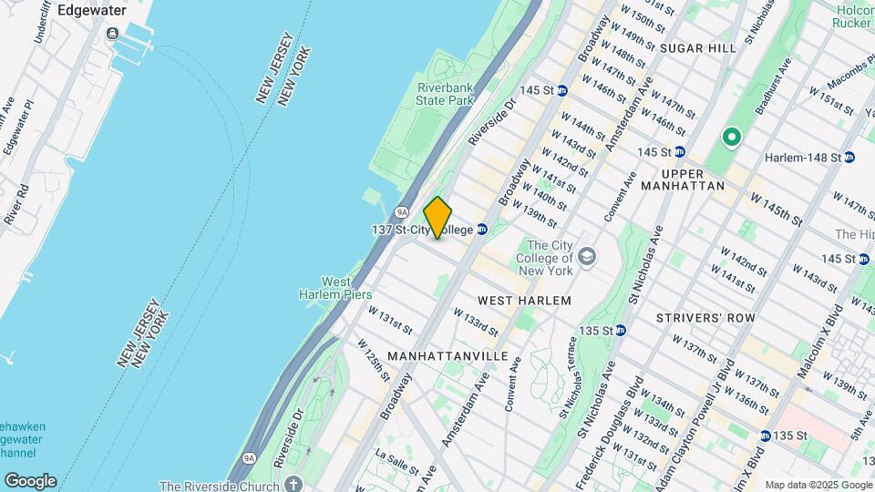 625-627 W 135th St Mapa y Detalles de la Ubicación