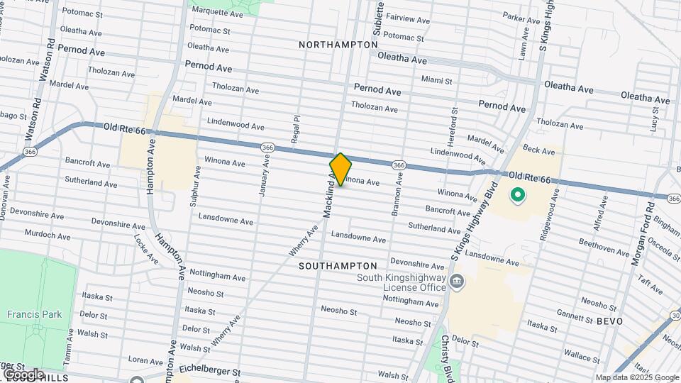 5335 Bancroft Ave Map and Location Details