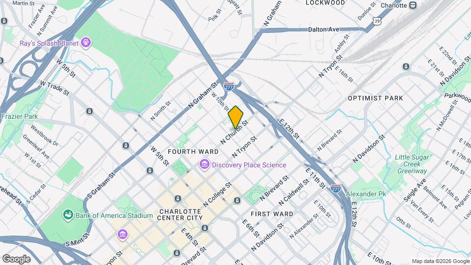 640 N Church St Map and Location Details