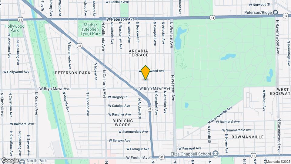5618 N Maplewood Ave Map and Location Details