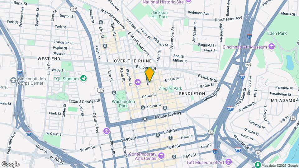 1334-1340 Walnut St Map and Location Details