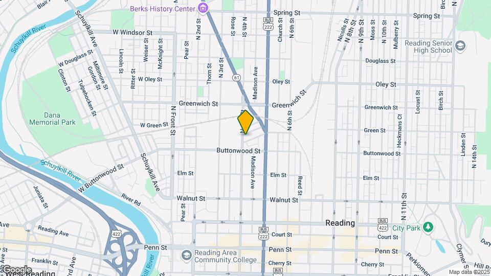409 Woodward St Map and Location Details
