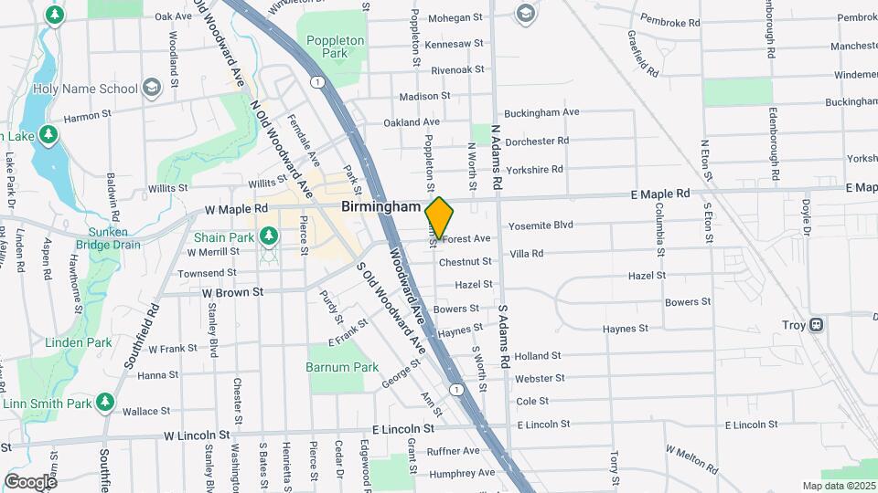 343 S Elm St Map and Location Details