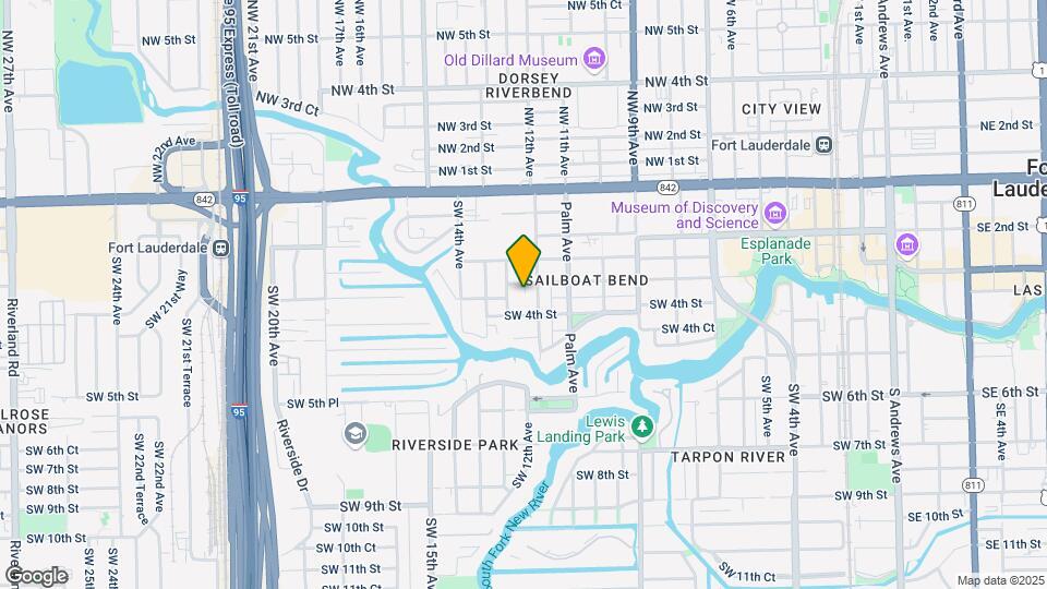 1214 W Las Olas Blvd Map and Location Details