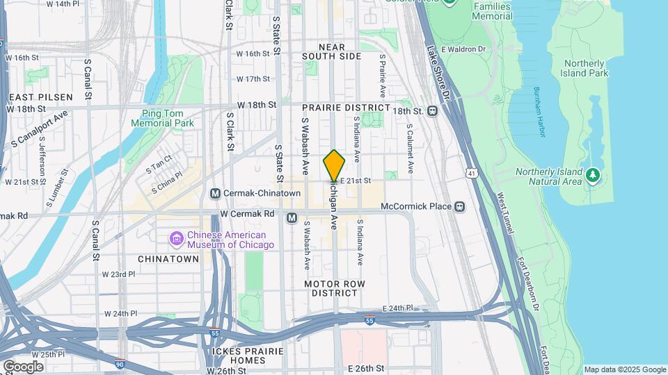 2121 S Michigan Ave Map and Location Details