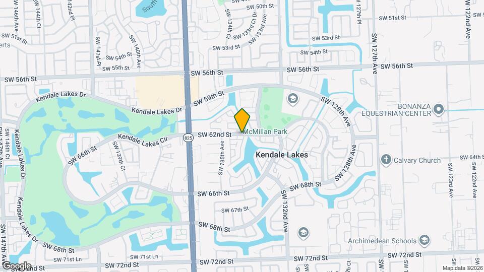 13404 SW 62nd St Map and Location Details