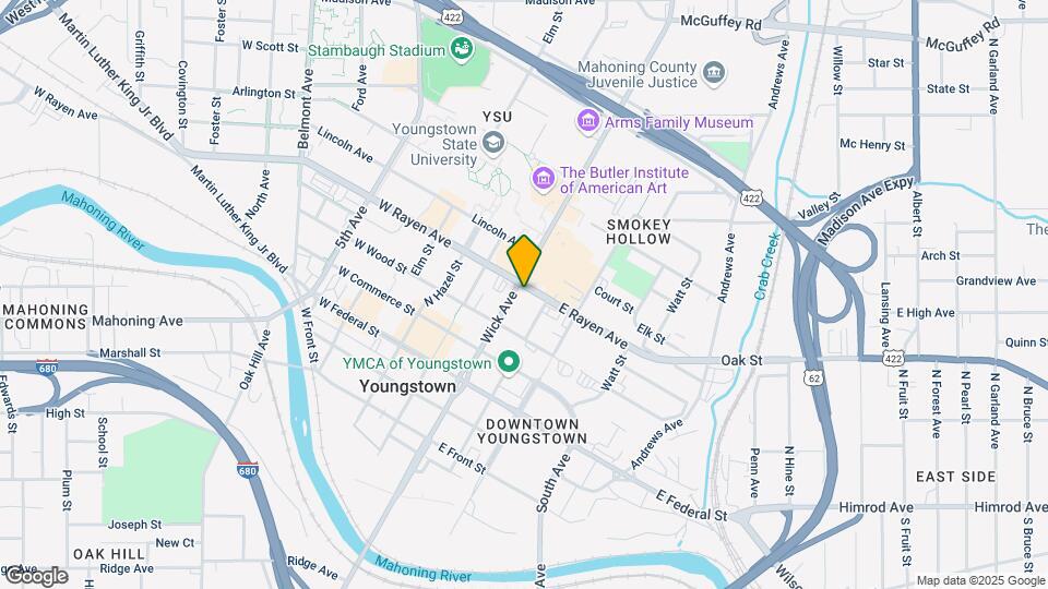 YSU Campus Lofts Map and Location Details