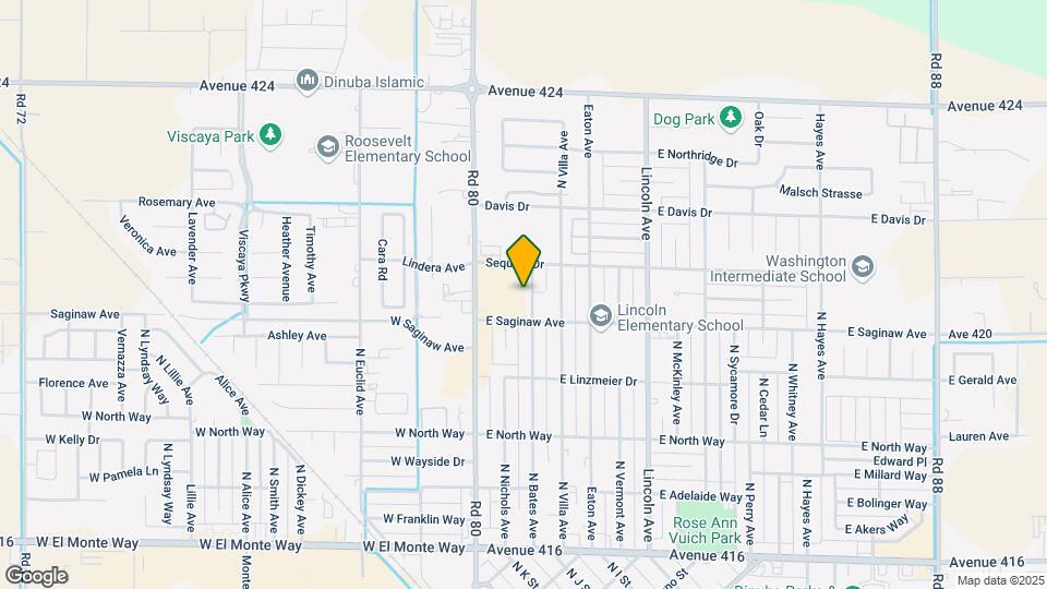 1031 N Bates Ave Map and Location Details