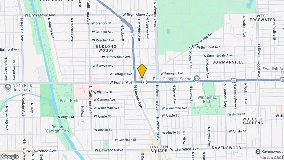 2454 W Foster Ave Map and Location Details