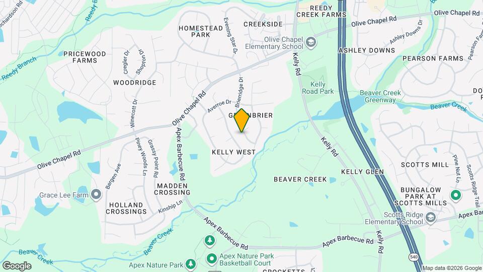 400 Brierridge Dr Map and Location Details