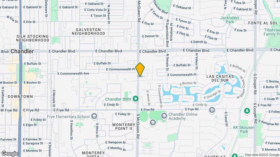 Chandler Fourplex Map and Location Details