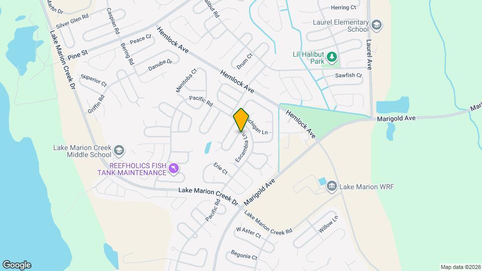 1922 Escambia Ln Map and Location Details