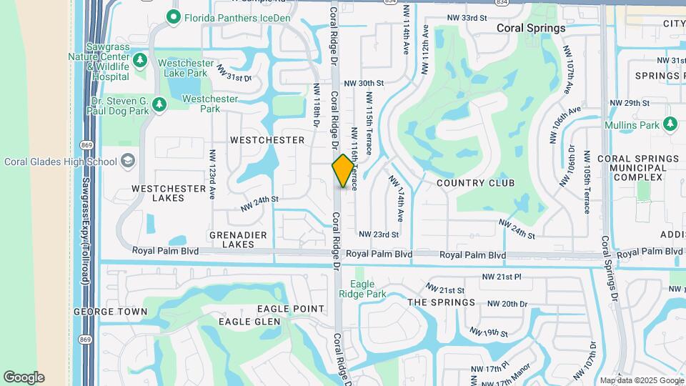 11600 NW 25th Ct Map and Location Details