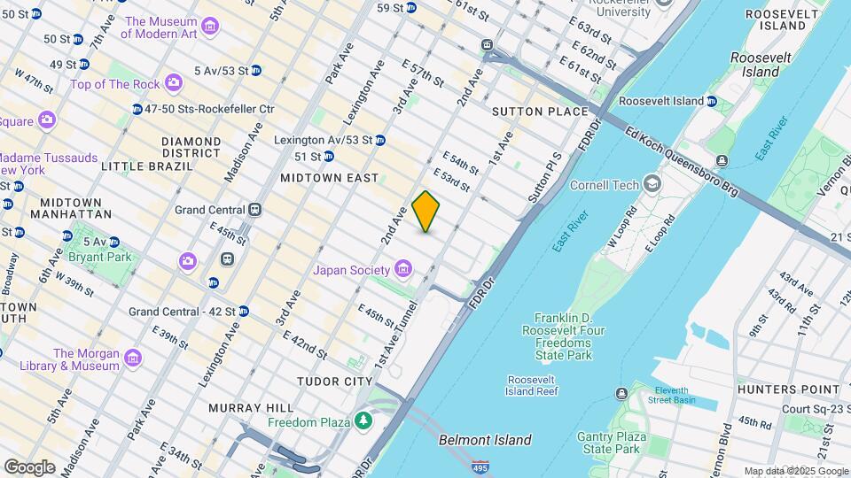 342 E 50th St Map and Location Details