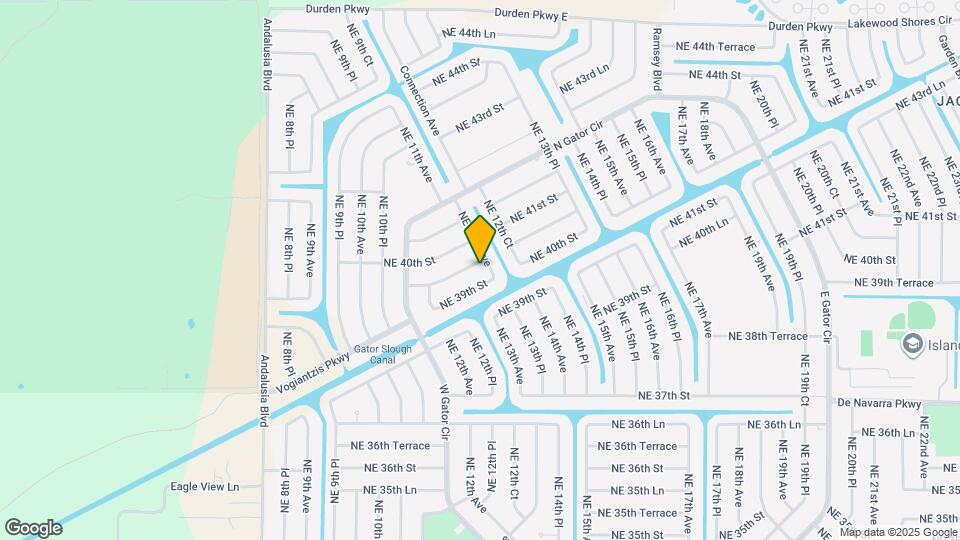 1134 NE 39th Terrace Map and Location Details