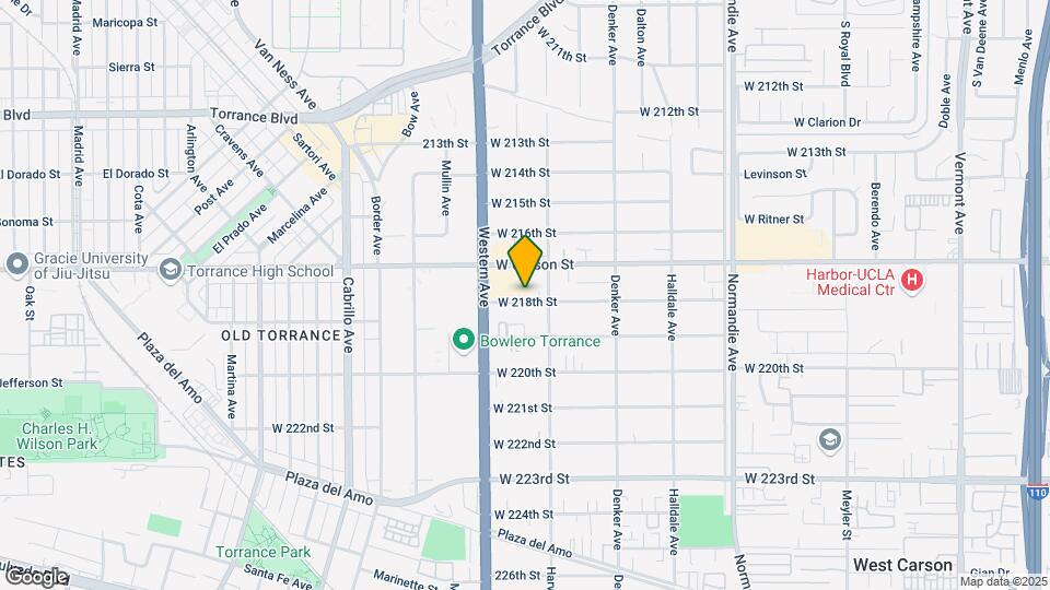 1625 W 218th St Map and Location Details