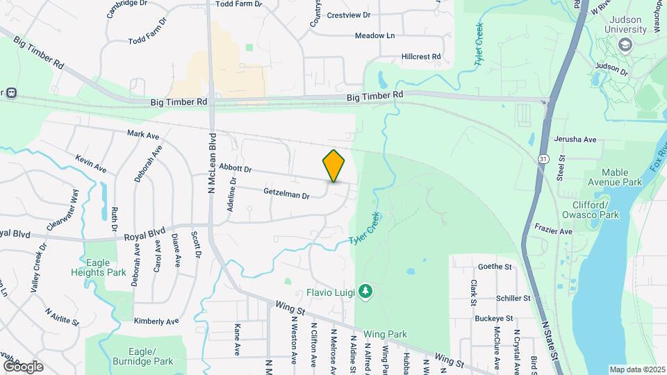 1253 Getzelman Dr Map and Location Details