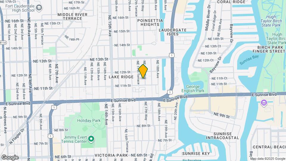 1117 NE 17th Way Map and Location Details