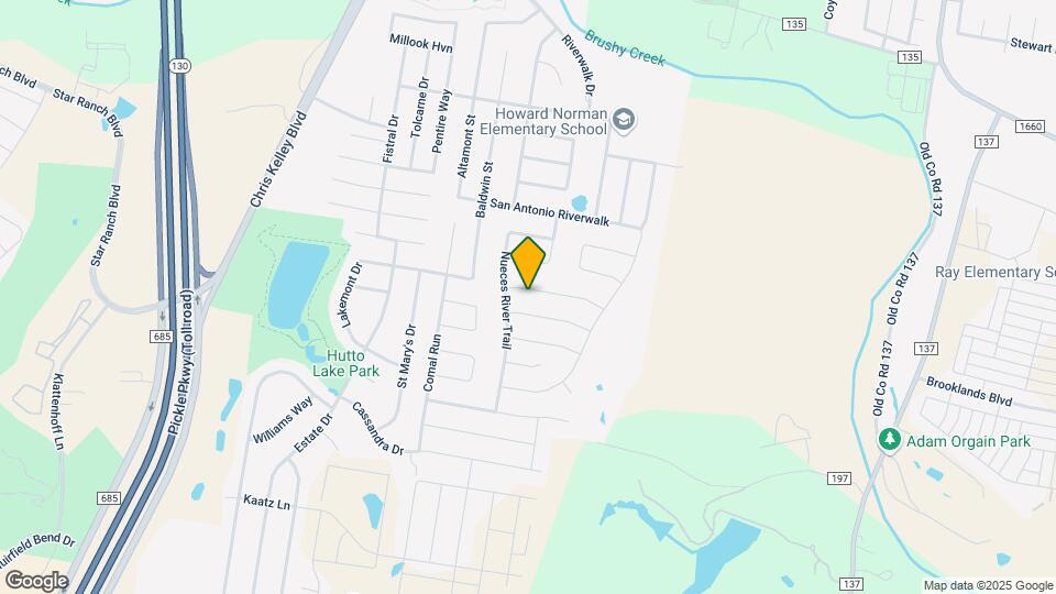 107 Sabine River Dr Mapa y Detalles de la Ubicación