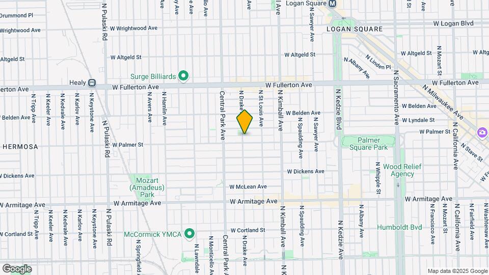 3532 W Palmer St Map and Location Details