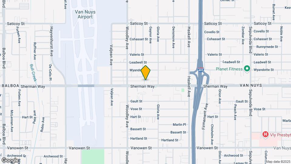 15951 Sherman Way Mapa y Detalles de la Ubicación