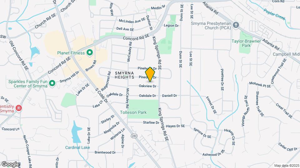 1161 Oakview Dr Map and Location Details