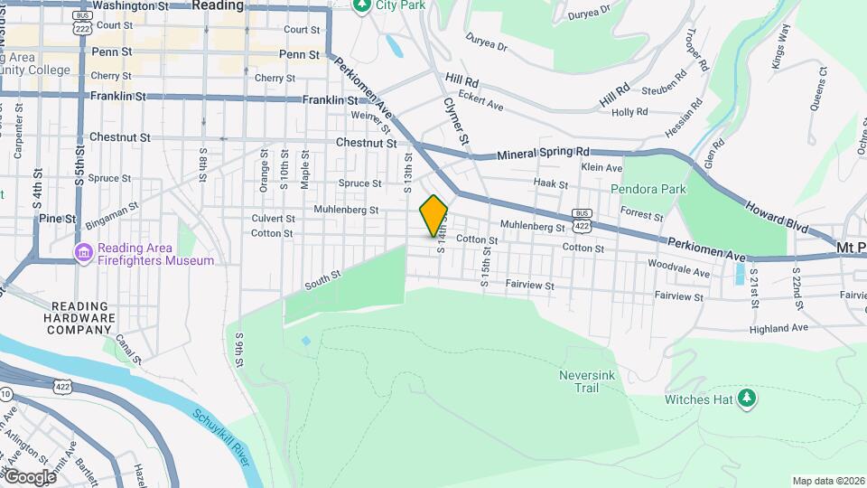 1350 Cotton St Map and Location Details