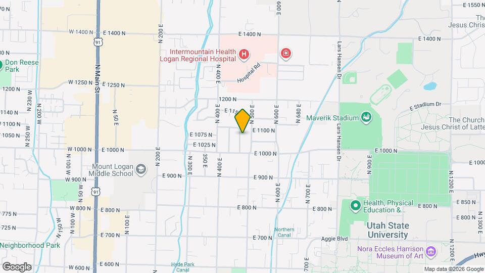 1068 Crescent Dr Map and Location Details