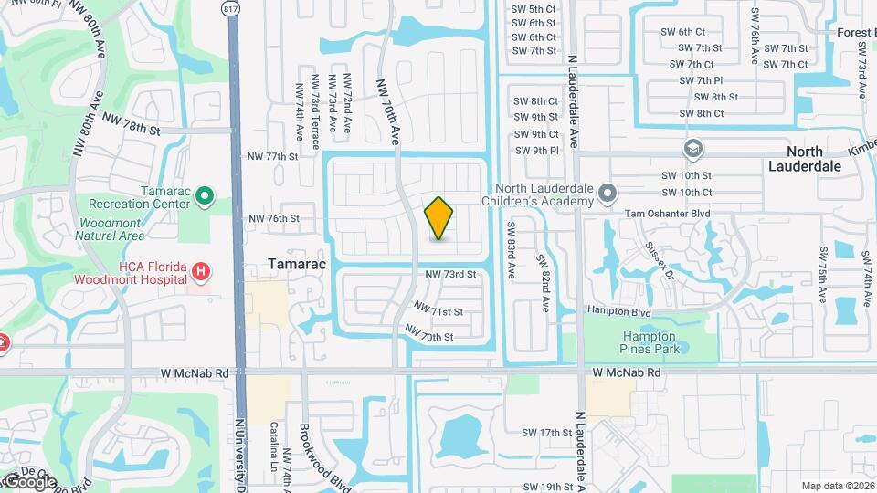 6808 NW 75th St Map and Location Details