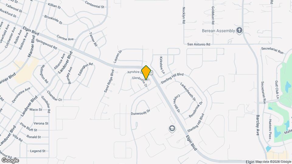 5033 Glenburne Dr Map and Location Details