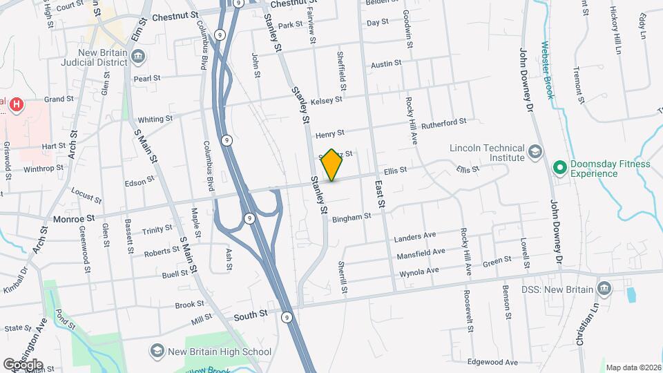 381 Ellis St Map and Location Details