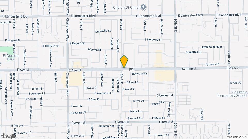 1518 E Ave J 3 Map and Location Details