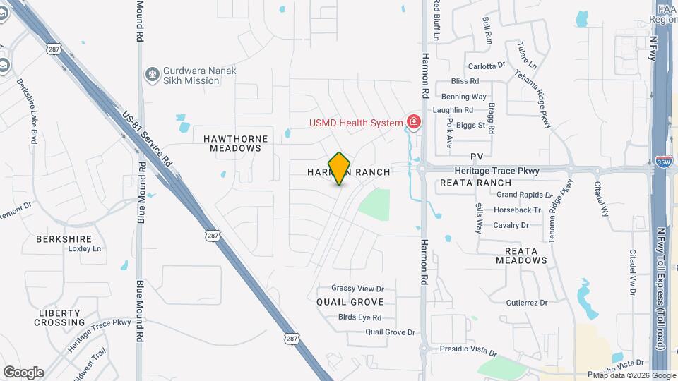 1432 Ocotillo Ln Map and Location Details