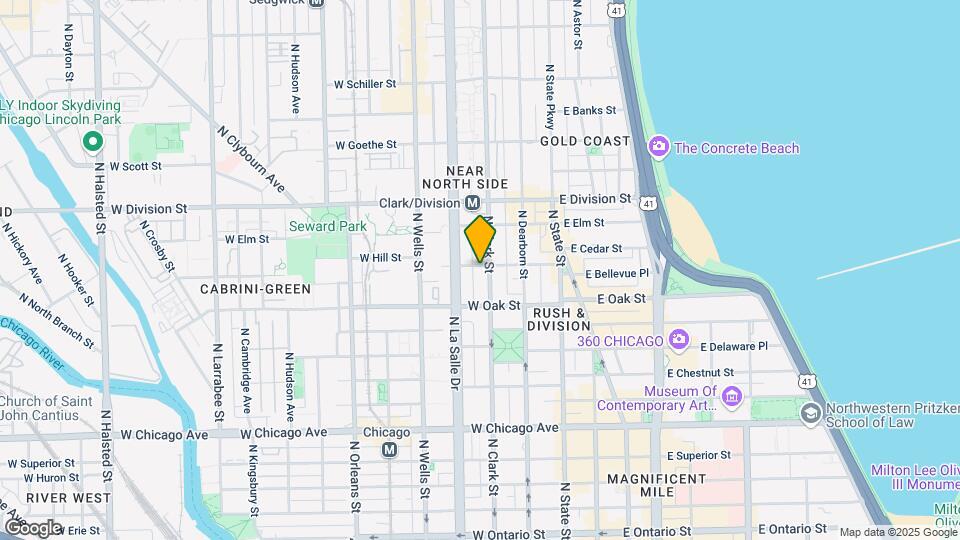 111 W Maple St, Unit 2907 Map and Location Details