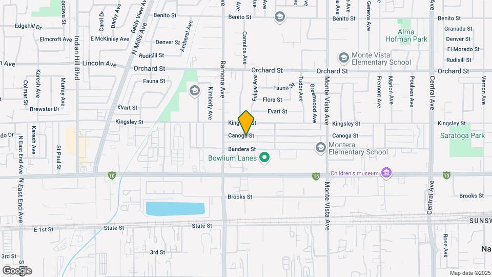 4585 Canoga St Map and Location Details