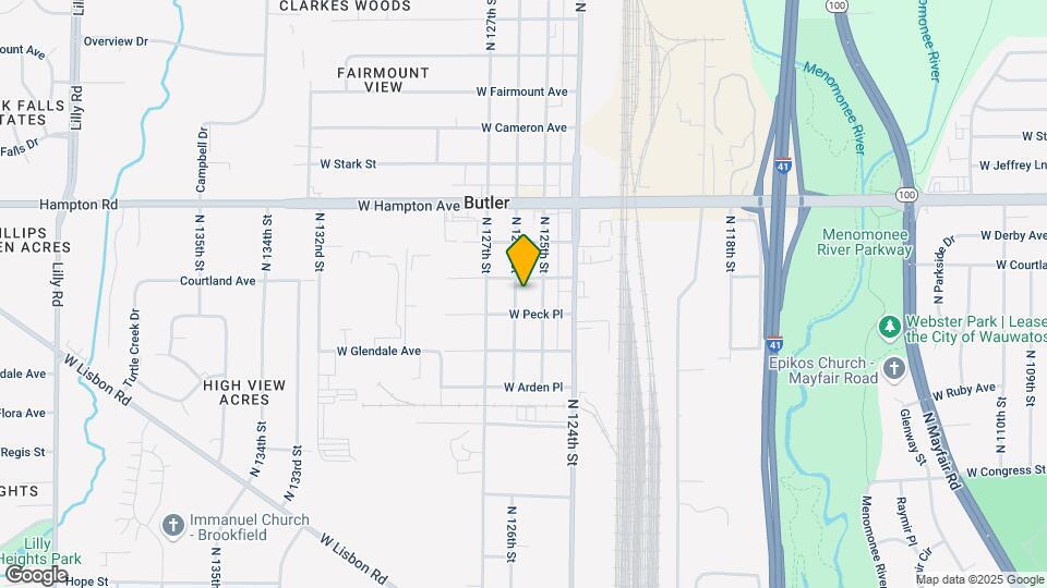4672 N 126th St Map and Location Details