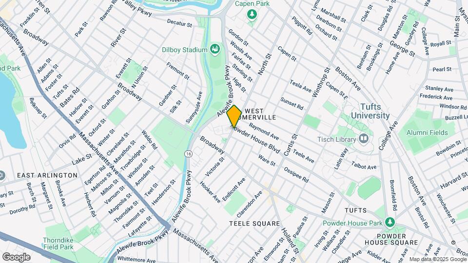 256 Powder House Blvd, Unit #1 Mapa y Detalles de la Ubicación