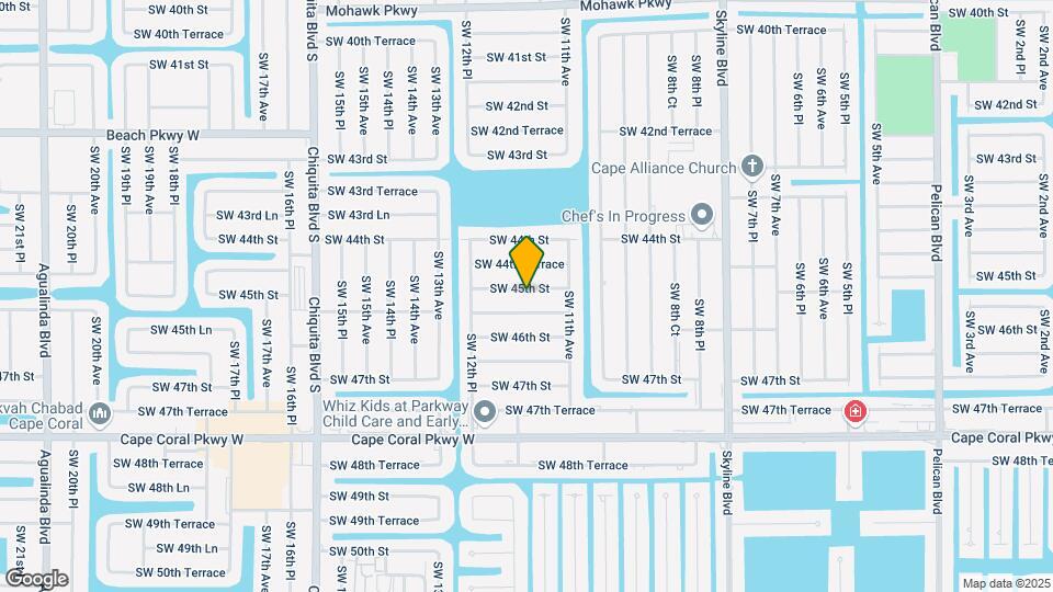 1124 SW 45th St Map and Location Details
