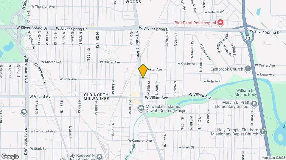 5284 N Teutonia Ave Map and Location Details