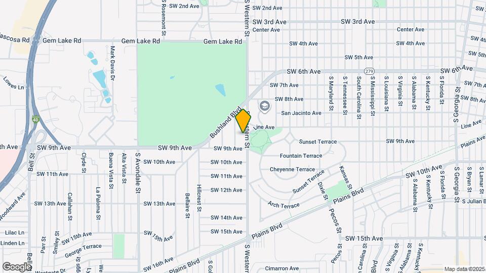 834 S Western St Map and Location Details