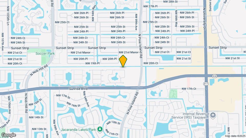 9011 W Sunrise Blvd Map and Location Details