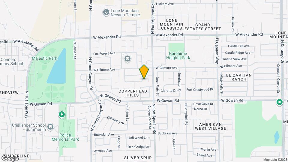 3704 Mountain Waters St Map and Location Details