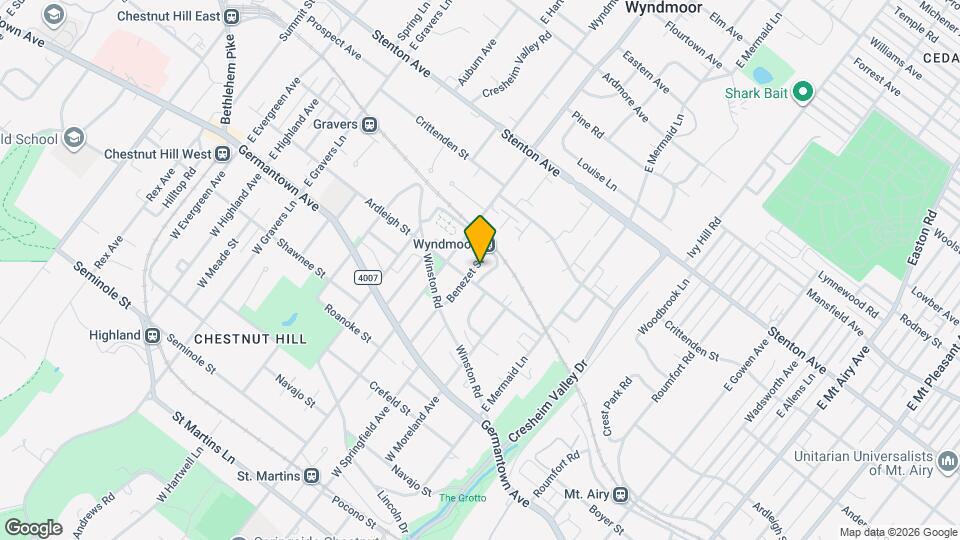 212 Benezet St Map and Location Details
