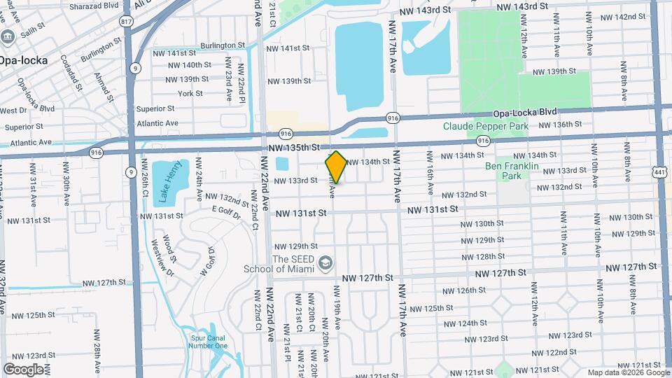 13215 NW 19th Ave Map and Location Details