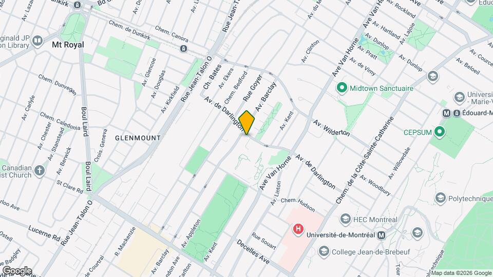 6490 De Darlington Av Map and Location Details