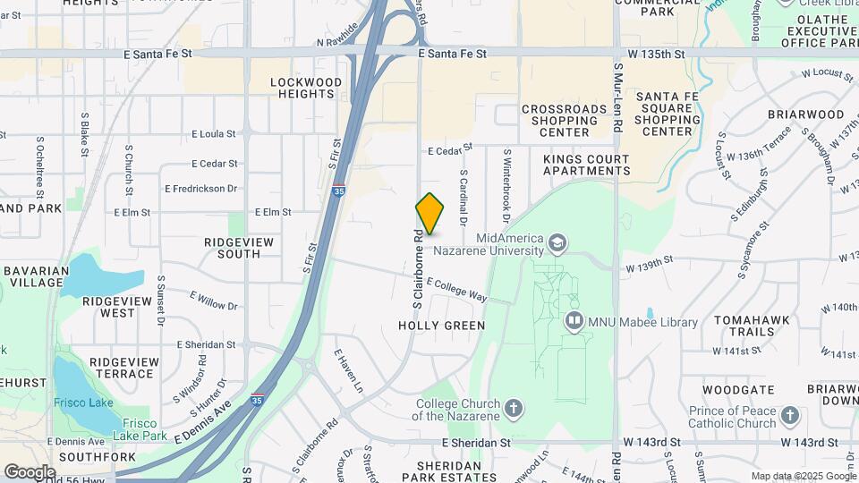 1604 E Drury Ln Map and Location Details