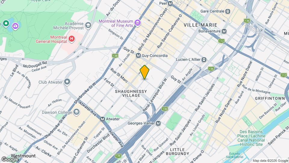 1232 Saint-Mathieu Rue Map and Location Details