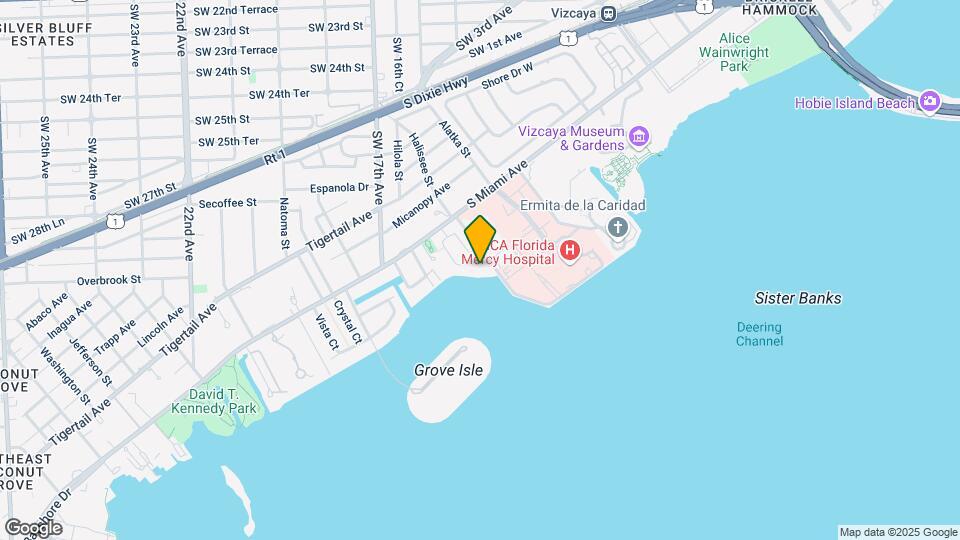 1632 S Bayshore Ct Mapa y Detalles de la Ubicación
