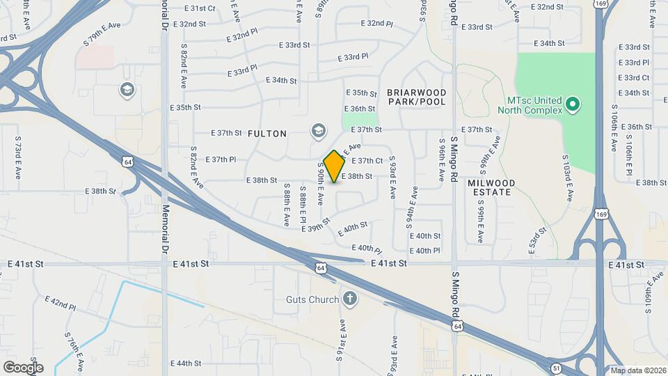 9103 E 38th Pl Map and Location Details