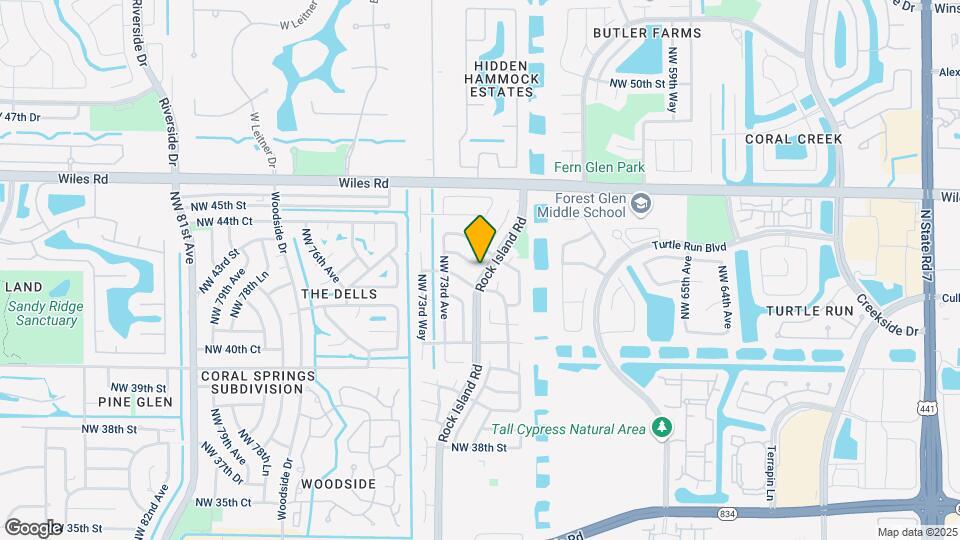 4207 NW 70th Ln Map and Location Details